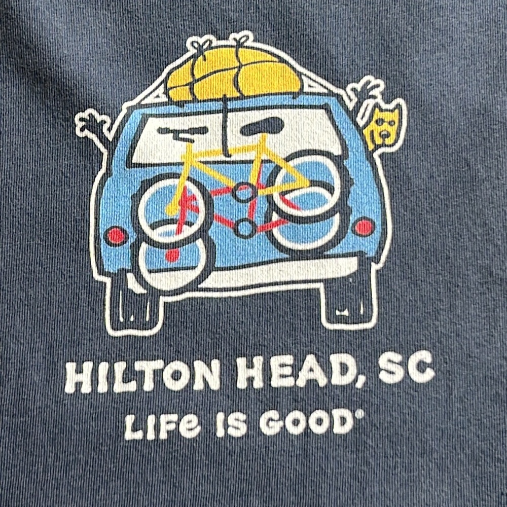 LIFE IS GOOD Hilton Head, SC T Shirt Top
